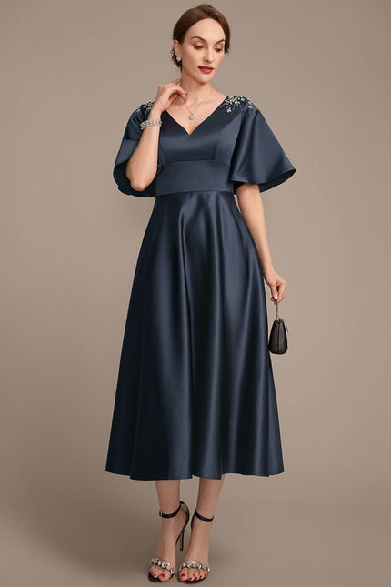 Robe Chic Satin Nuit Élégante - gallery 3