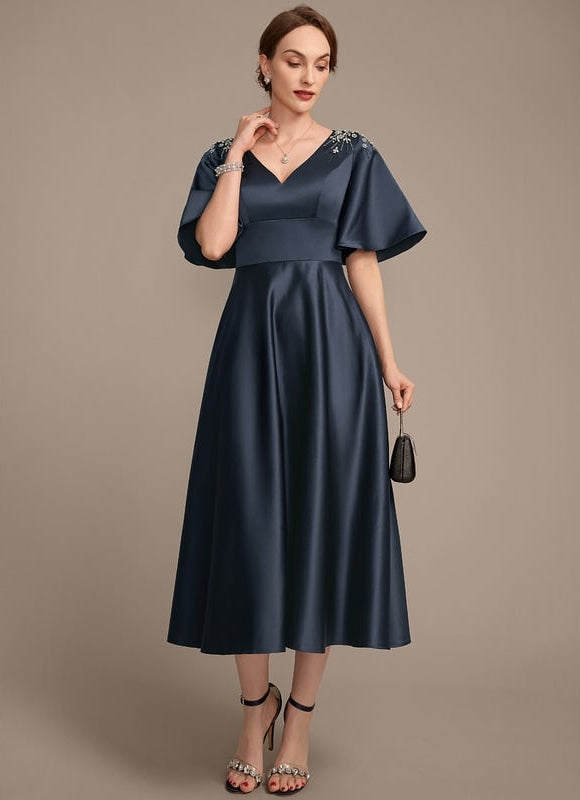 Robe Chic Satin Nuit Élégante - gallery 3