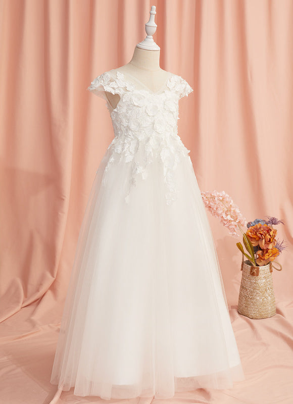 Robe Chic Florale Tulle - gallery 8