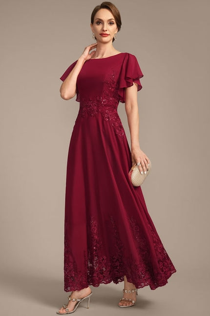 Robe Chic Rouge Élégant - gallery 2