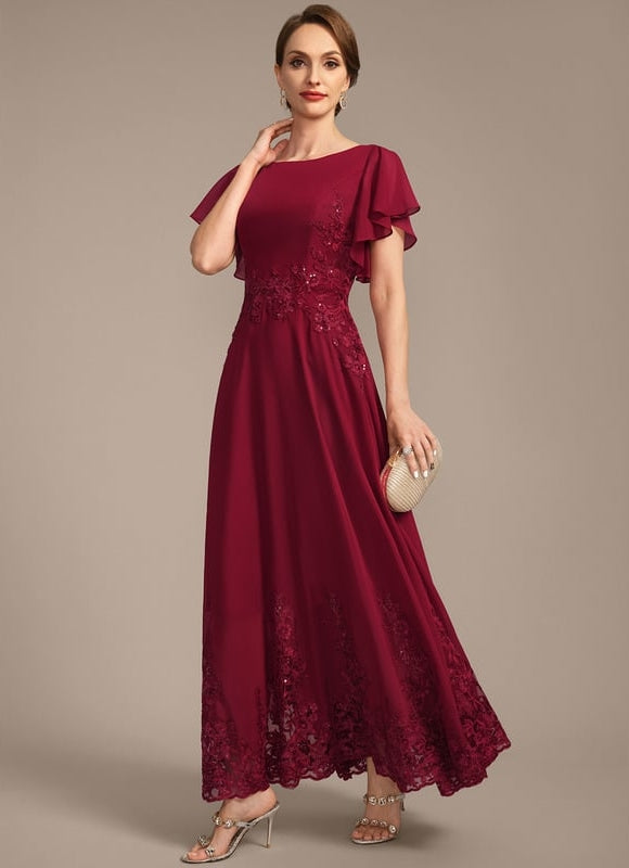 Robe Chic Rouge Élégant - gallery 2