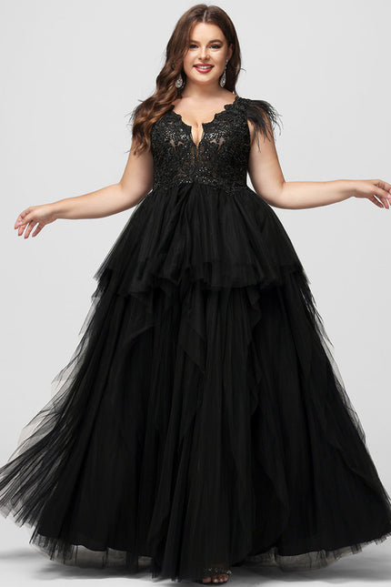 Robe De Soirée Longue Chic Noire - gallery 6