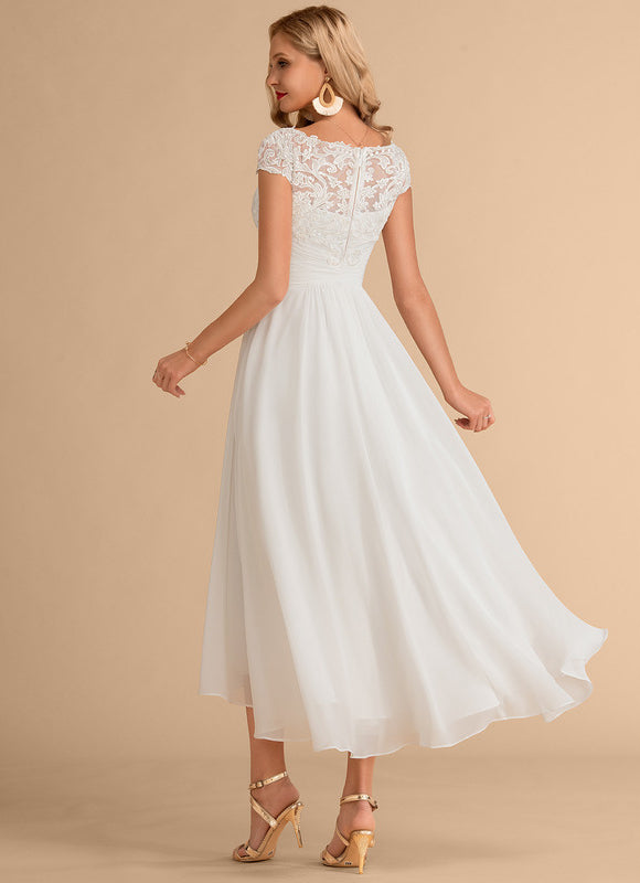 Robe En Lin Blanc Chic - gallery 3
