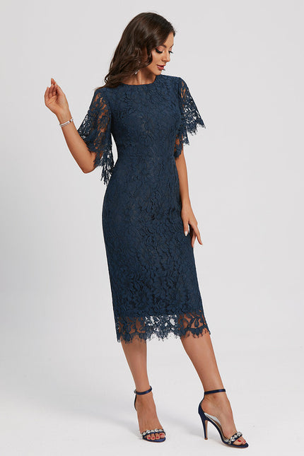 Robe Chic Cocktail Dentelle - gallery 1