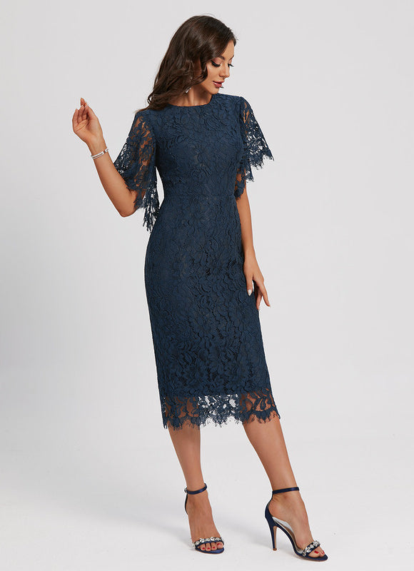 Robe Chic Cocktail Dentelle - gallery 1