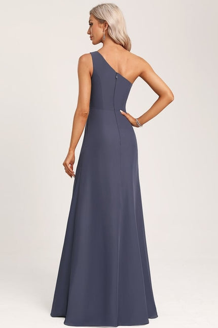 Robe Chic Asymétrique Beige - gallery 1