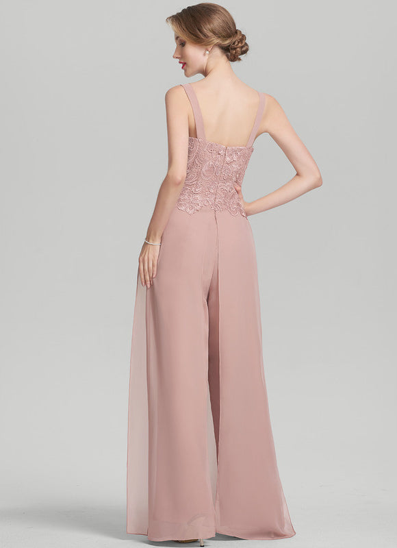 Robe Chic Élégance Rose Poudré - gallery 4