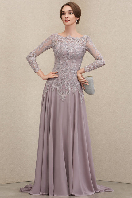 Robe De Soiree Chic Manche Longue - gallery 1