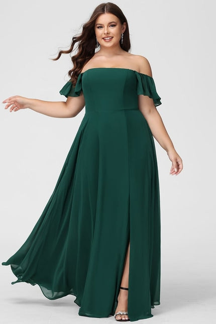 Robe Chic Mousseline Émeraude - gallery 7