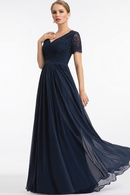 Robe Chic Longue Marine Élégante