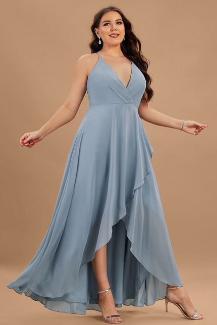 Robe Chic Mousseline Asymétrique - gallery 7