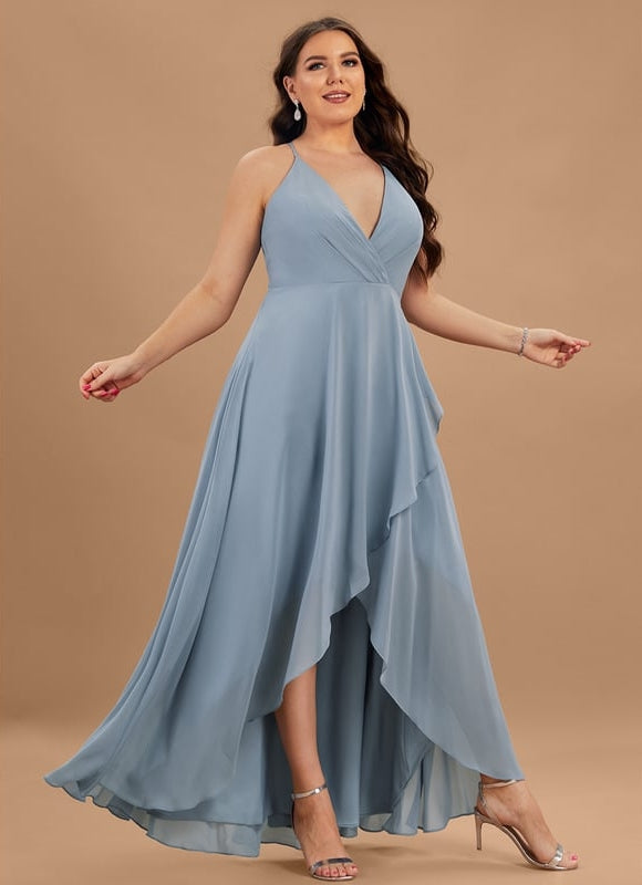 Robe Chic Mousseline Asymétrique - gallery 7