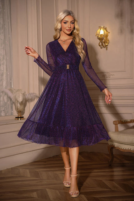 Robe Chic Tulle Rose Midi