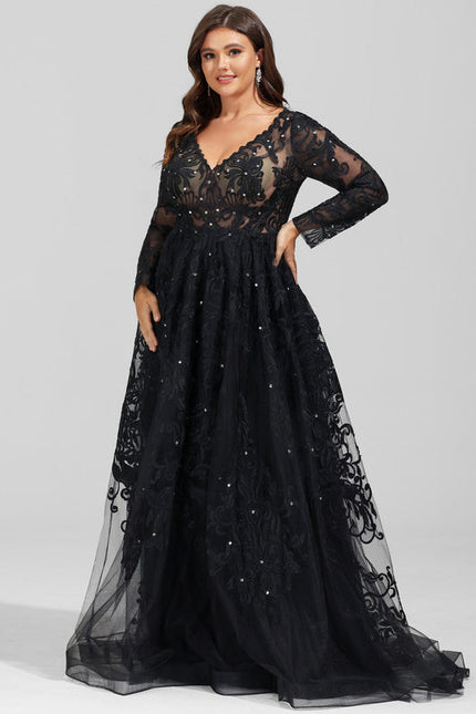Robe Chic Noir Éblouissant - gallery 6