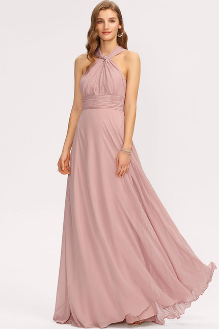 Robe Chic Élégance Rosée Éthérée - gallery 4