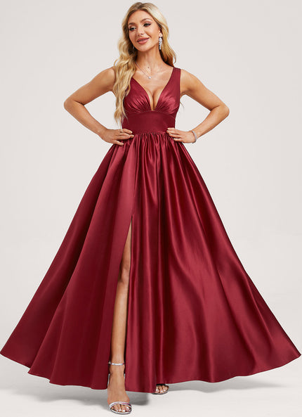 Robe Chic Satinée Rose Pâle