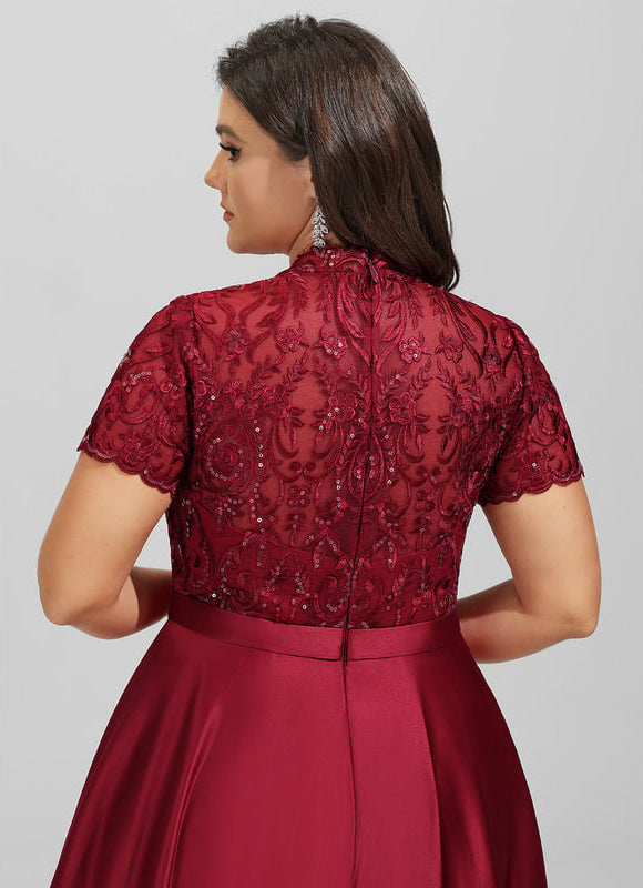 Robe Chic Satin Bordeaux Chic - gallery 8