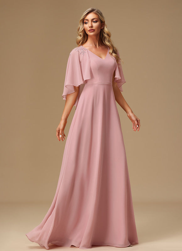 Robe Chic Élégance Rosée - gallery 4