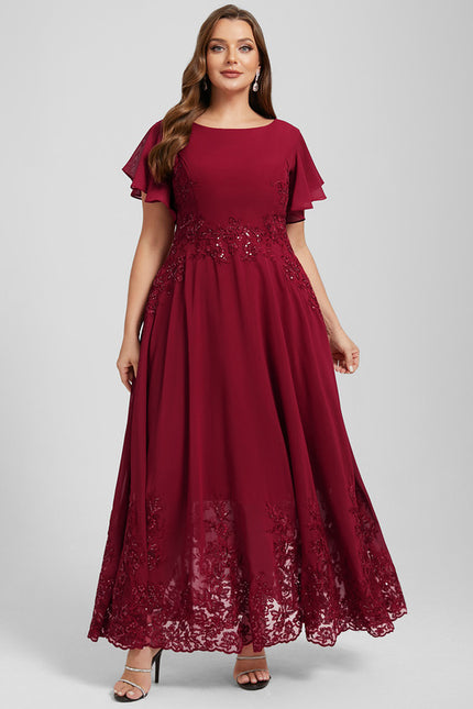 Robe Chic Rouge Élégant - gallery 9