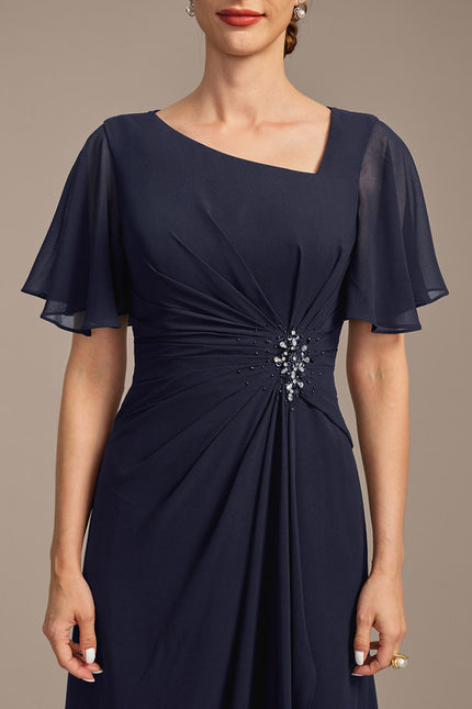 Robe Chic Mousseline Céleste - gallery 7
