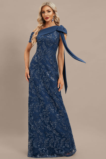Robe De Soirée Chic Bleu Roi - gallery 3