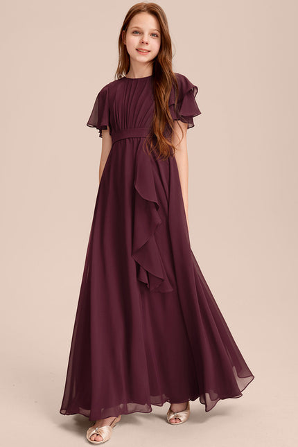 Robe Chic Mousseline Prune - gallery 5