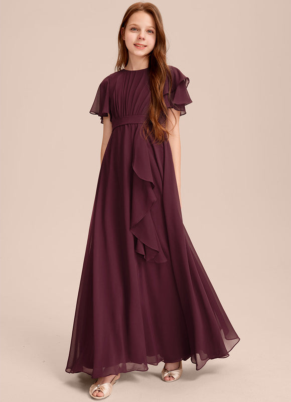Robe Chic Mousseline Prune - gallery 5