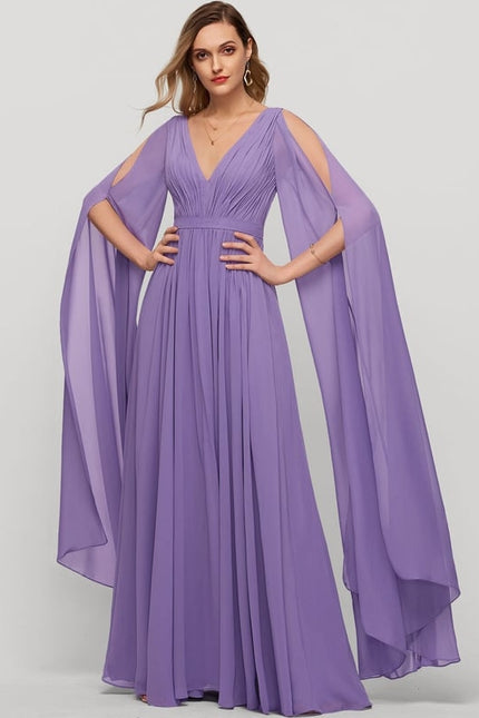 Robe Chic Longue Verte Fluide