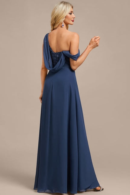 Robe Chic Drapée Asymétrique - gallery 7
