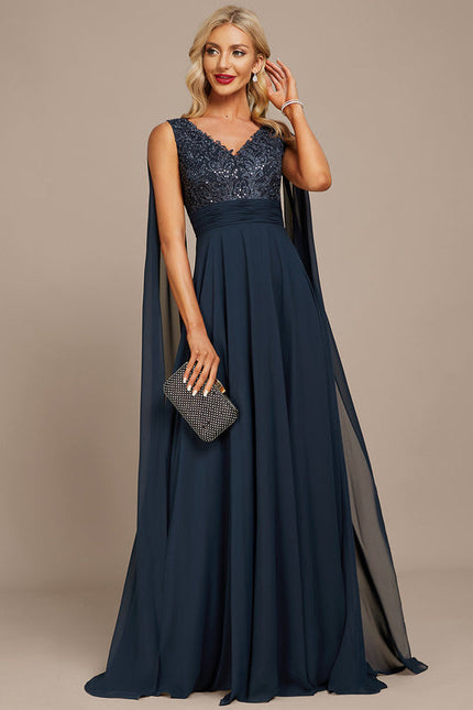 Robe Chic Longue Émeraude Élégante - gallery 2