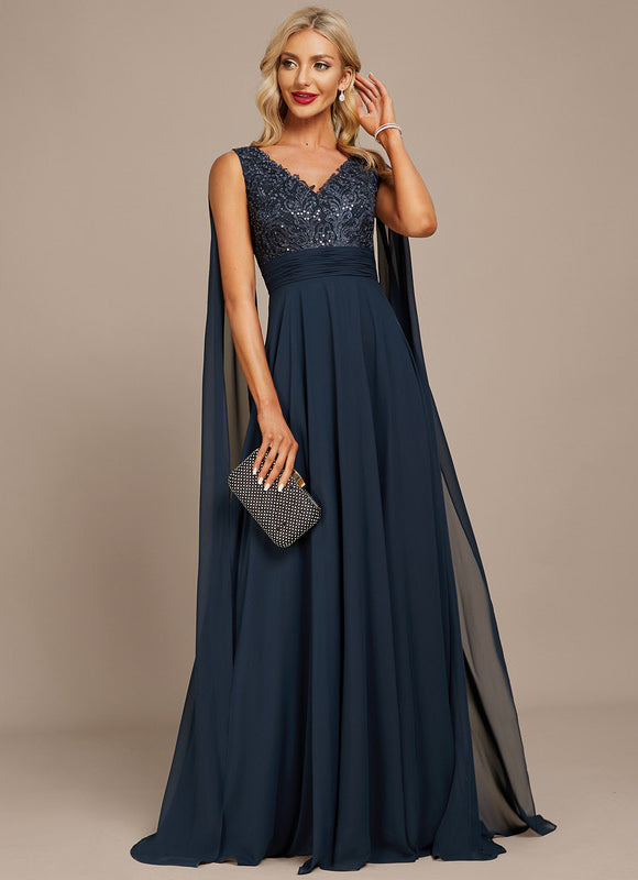 Robe Chic Longue Émeraude Élégante - gallery 2
