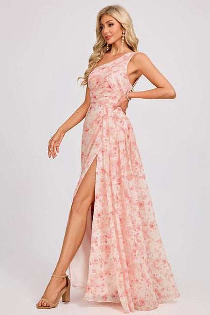 Robe Chic Asymétrique Beige - gallery 3