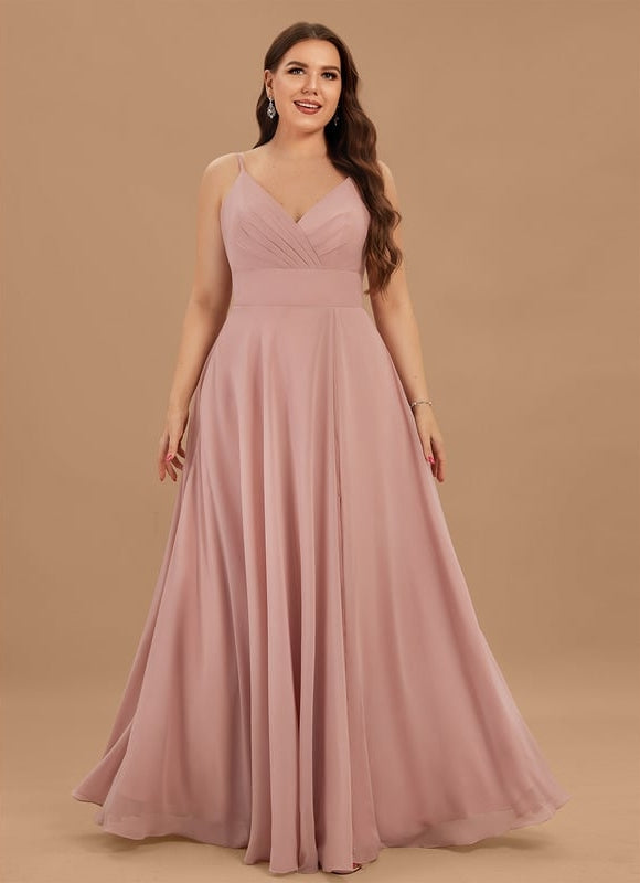 Robe Chic Longue Bordeaux Plissée - gallery 8