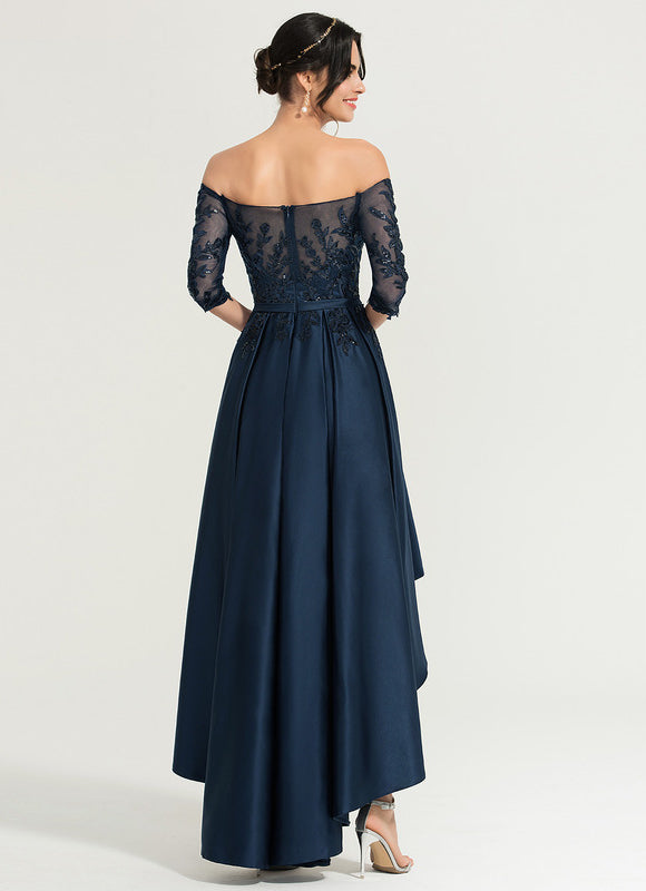 Robe Chic Satin Asymétrique Chic - gallery 4
