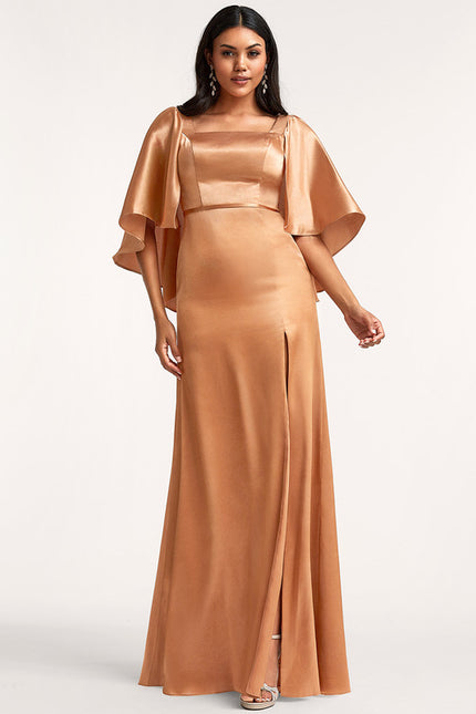 Robe Chic Satin Caramel
