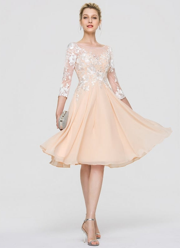 Robe Chic Chiffon Éclatante - gallery 3