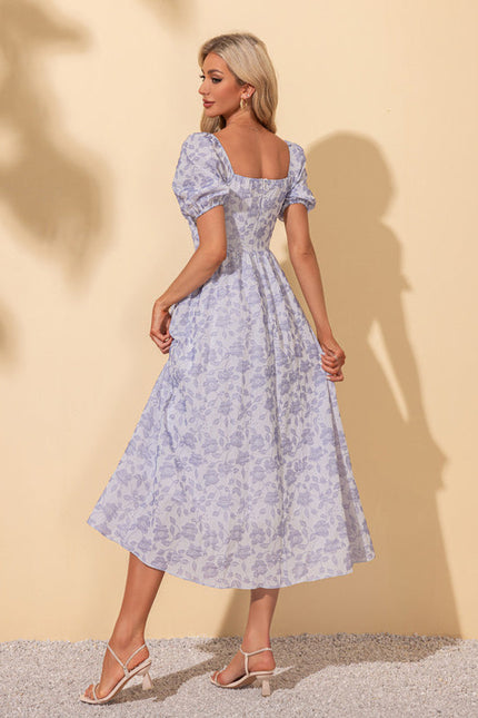 Robe Chic Midi Rose Fleuri - gallery 2