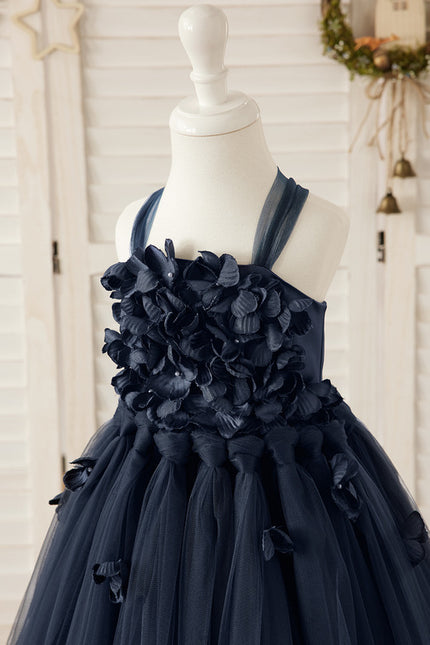 Robe Chic Bleu Nuit Princesse Tulle - gallery 2