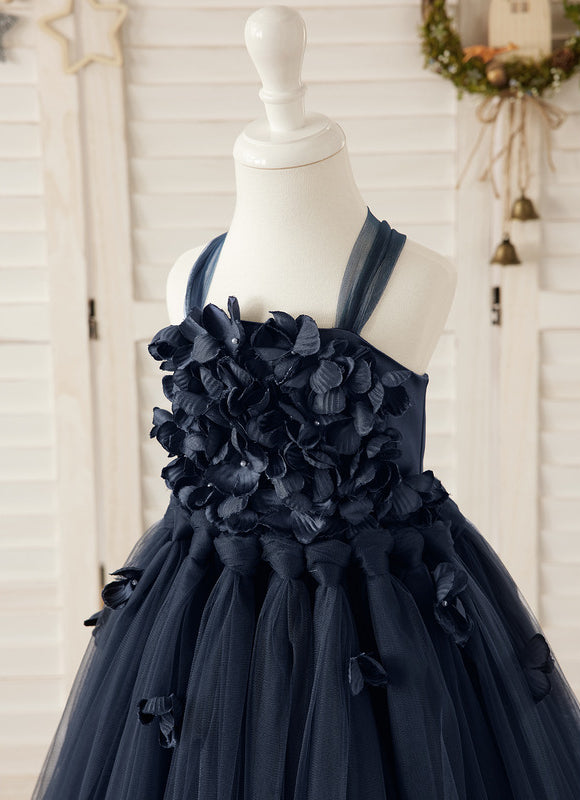 Robe Chic Bleu Nuit Princesse Tulle - gallery 2