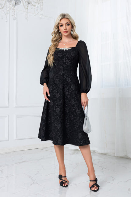 Robe Chic Trapèze Brodée - gallery 3