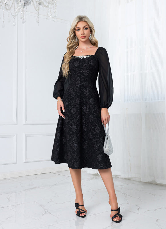 Robe Chic Trapèze Brodée - gallery 3