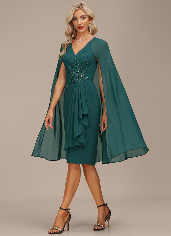 Robe Chic Voile Émeraude - gallery 5