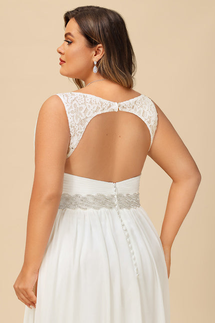 Robe Chic Chiffon Traîne - gallery 9