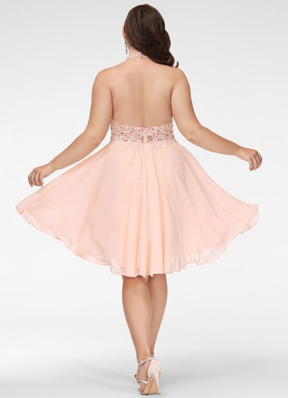 Robe Chic Élégance Pêche - gallery 6