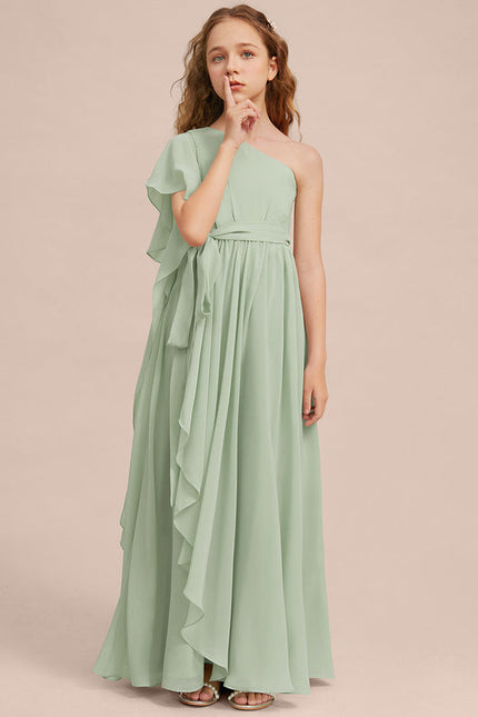Robe Chic Vert Doux Flottant