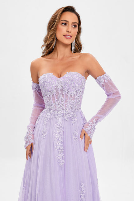 Robe Chic Événementielle Lavande - gallery 2