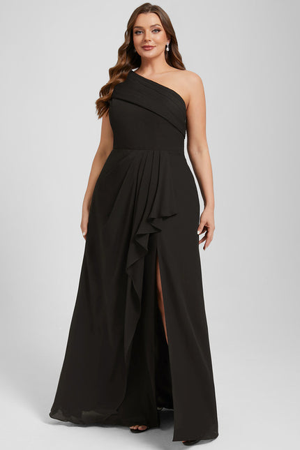 Robe Chic Noire Drapée - gallery 9