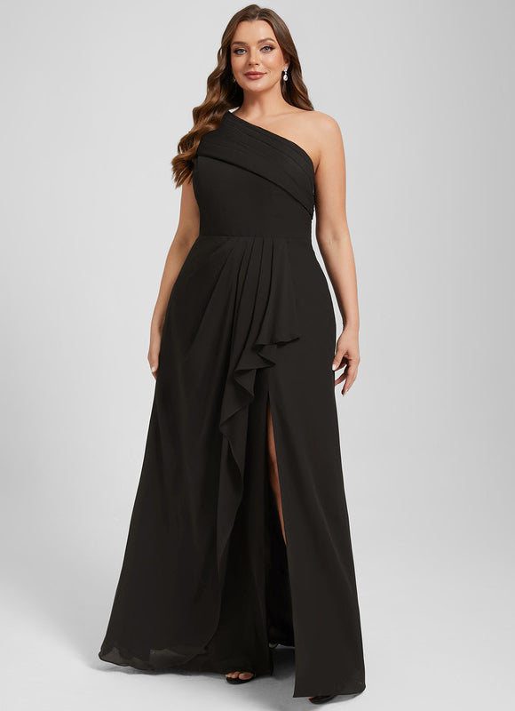 Robe Chic Noire Drapée - gallery 9