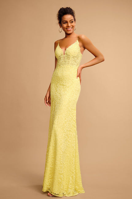 Robe Chic Jaune Éclatant - gallery 3