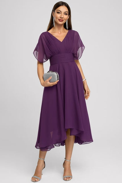 Robe Chic Asymétrique Vaporeuse - gallery 2